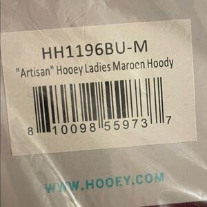 Hooey Artisan Maroon Hoodie